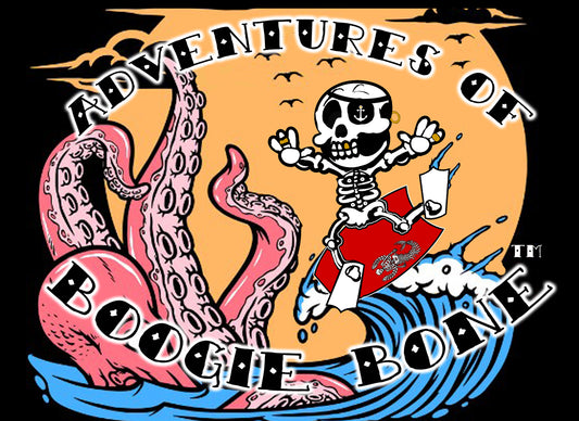 BOOGIE BONES adventure and coloring book.